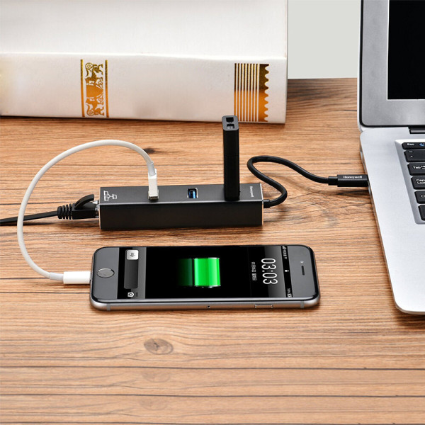 Honeywell Type-C to USB 3.0 with Gigabit Ethernet Adapter