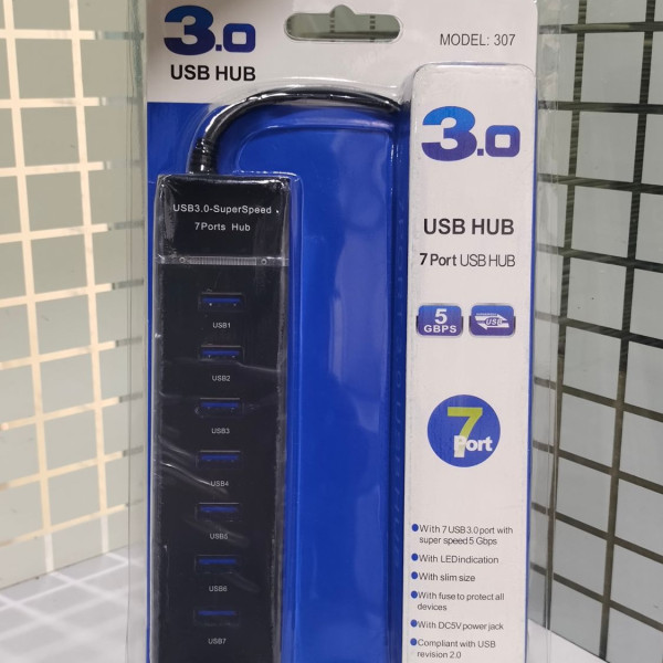 7-Port USB 3.0 High Speed Hub
