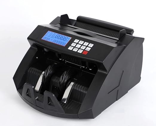 GOBBLER Business-Grade Note Counting Machine with Fake Note Detection & Large LCD Display, Counts All Old & New Notes, Heavy Duty Counter Specially Designed for Indian Currency (Black - GB-5388-MG)