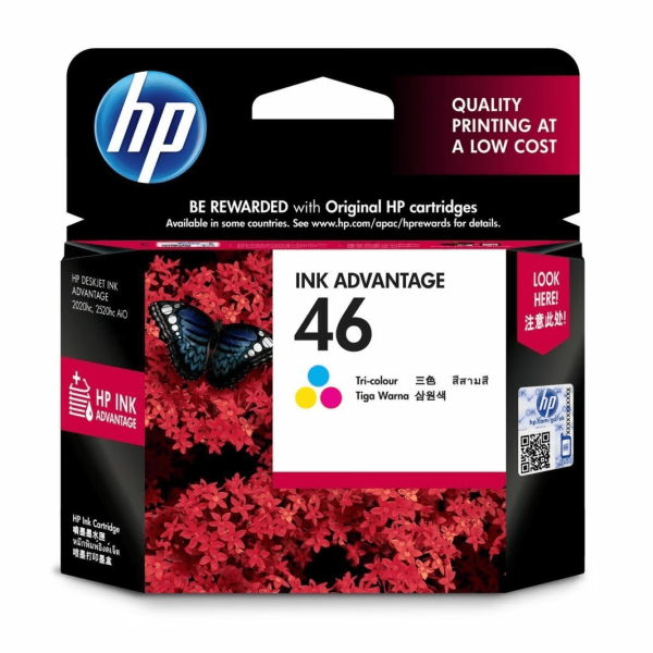 HP 46 Tri-color Original Ink Advantage Cartridge