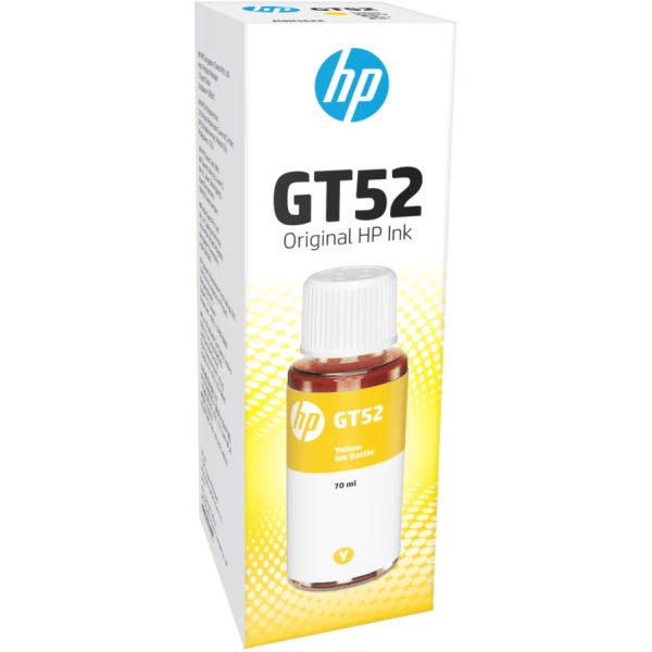 HP GT52 YELLOW ORIGINAL INK BOTTLE