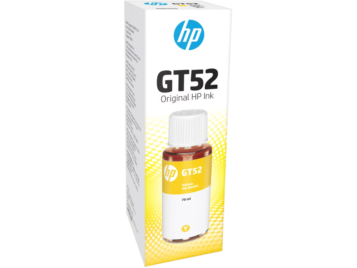 HP GT52 YELLOW ORIGINAL INK BOTTLE