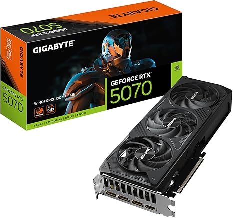 GRAPHICS CARD GIGABYTE RTX5070 12GB WINDFORCE 3 FAN